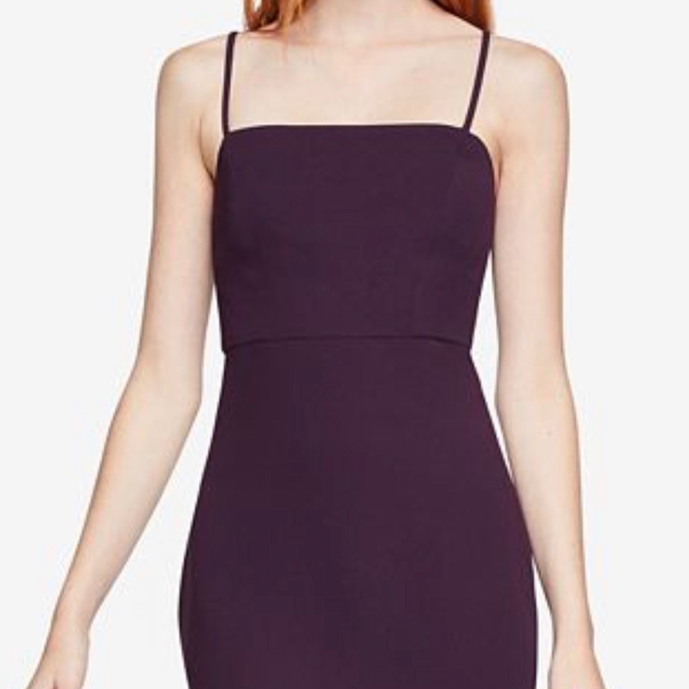BCBG mini woven sheath dress blackberry color NWT